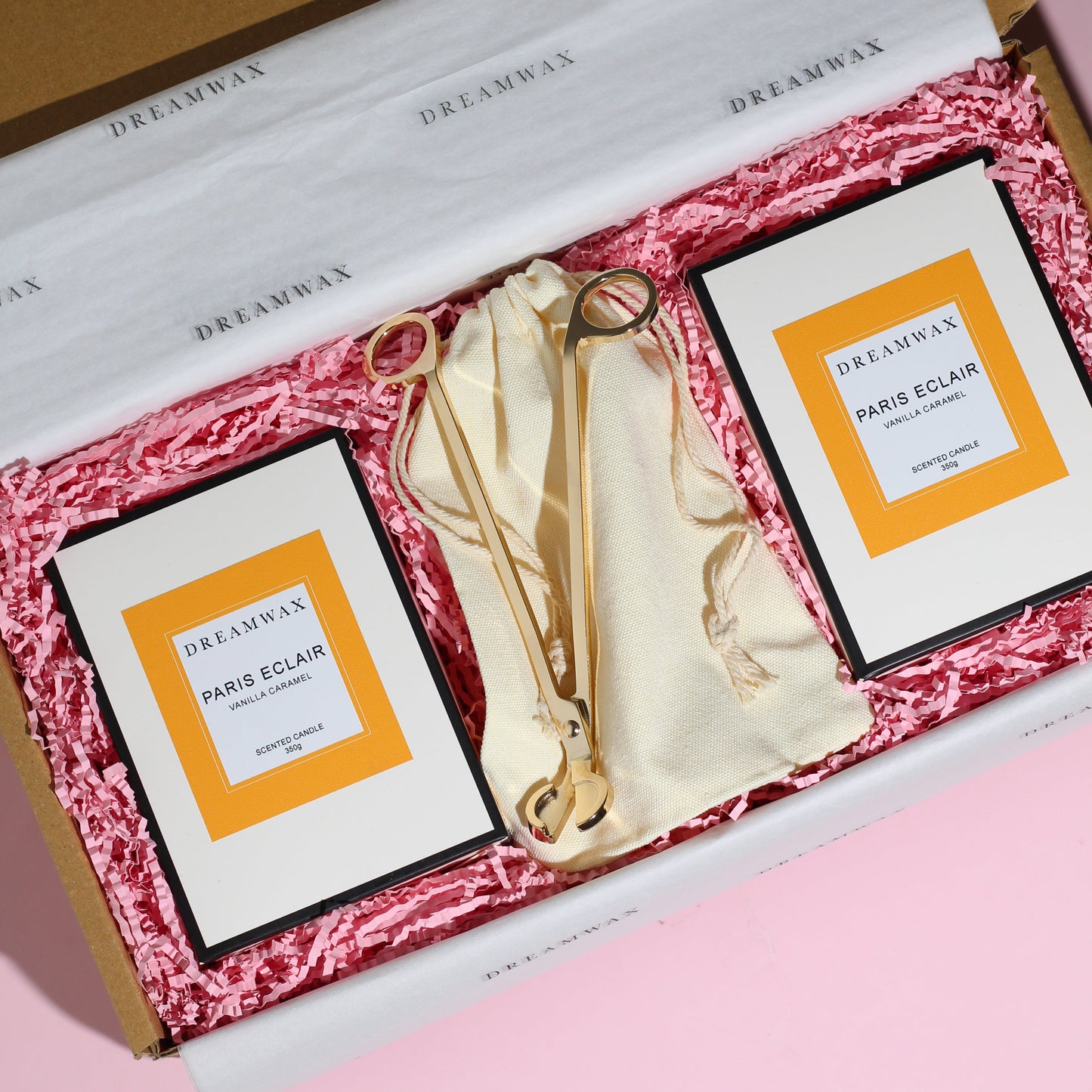 Vanilla Caramel Deluxe Candle Duo Bundle Gift Set