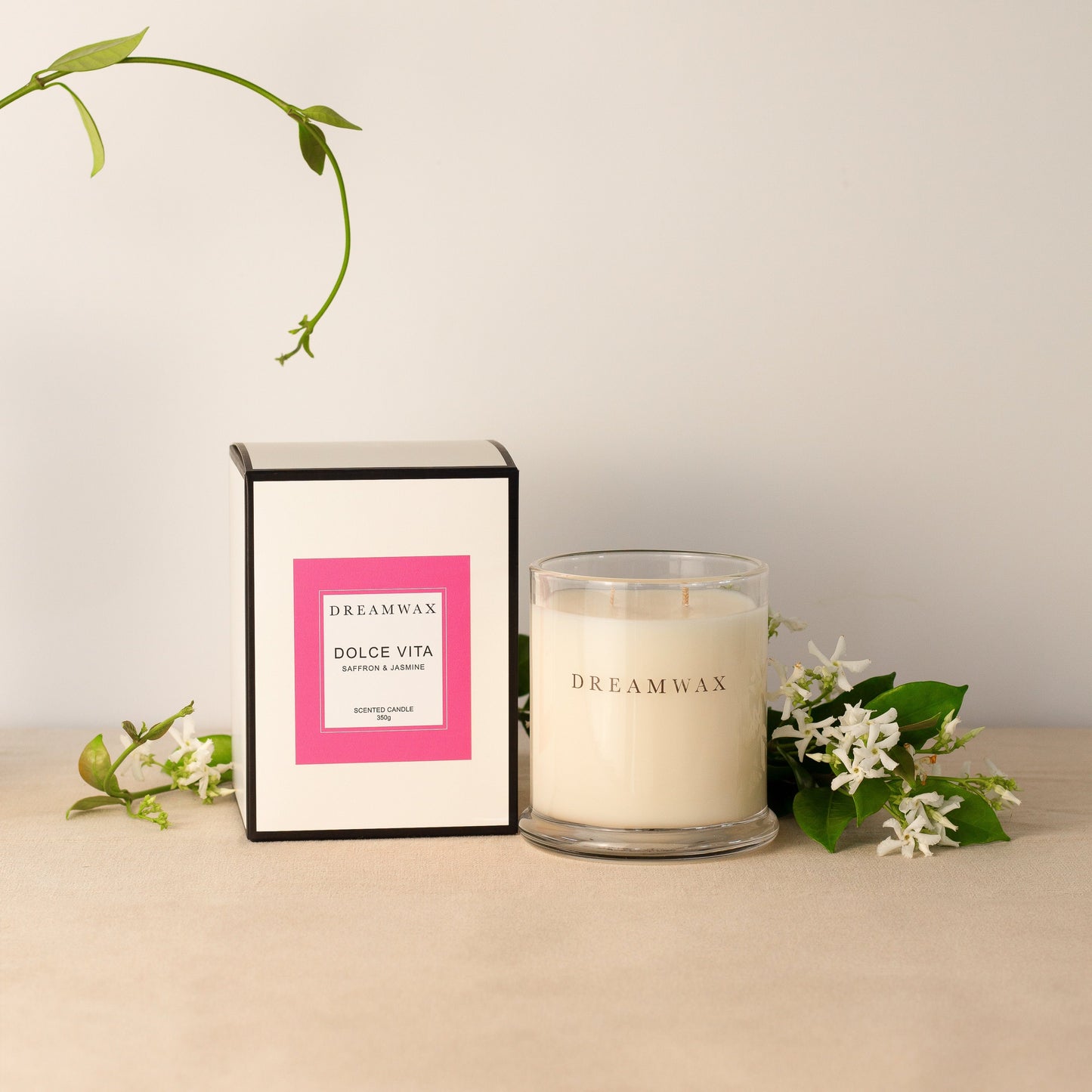 Saffron & Jasmine Scented Candle