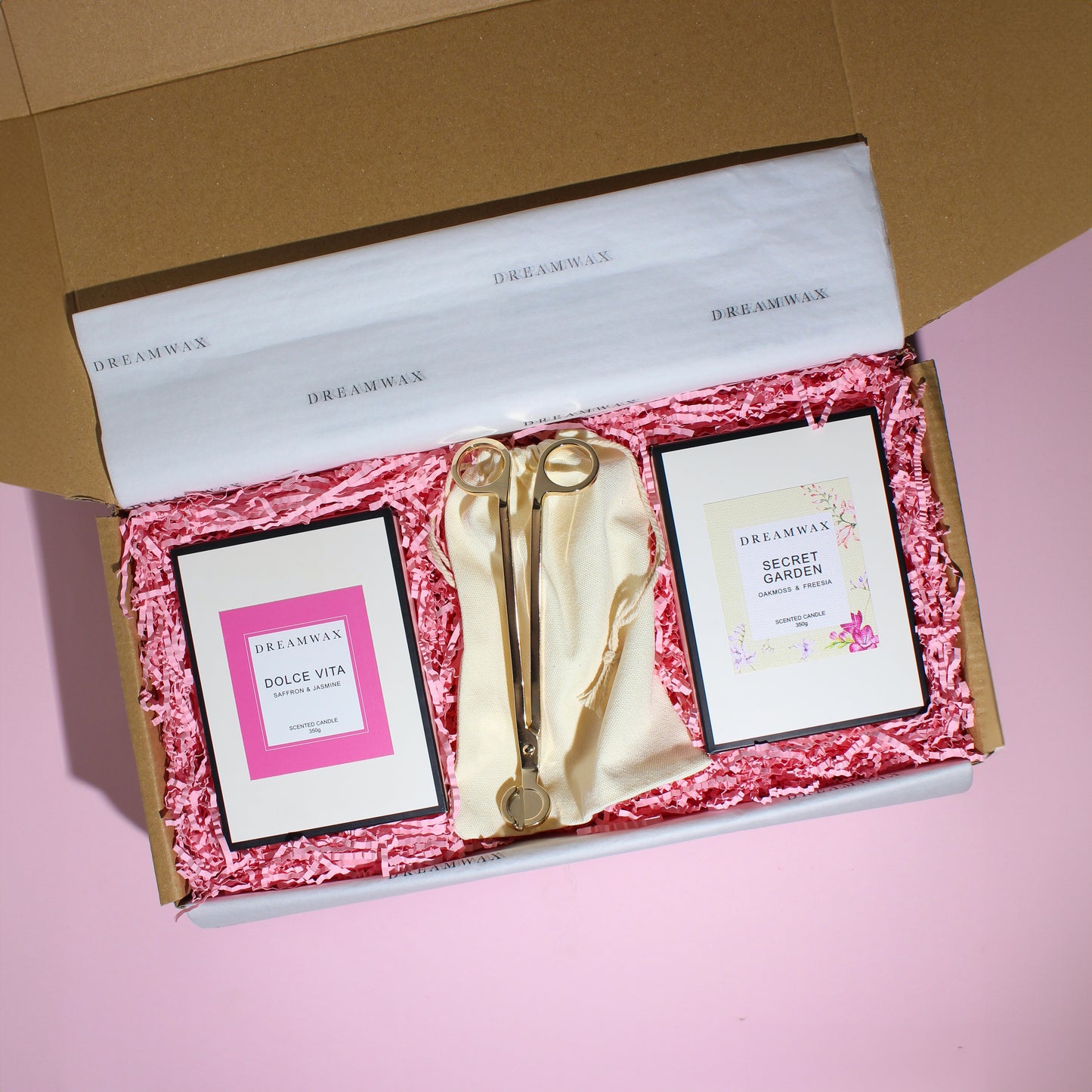 Saffron & Jasmine and Oakmoss & Freesia Deluxe Candle Duo Bundle Gift Set