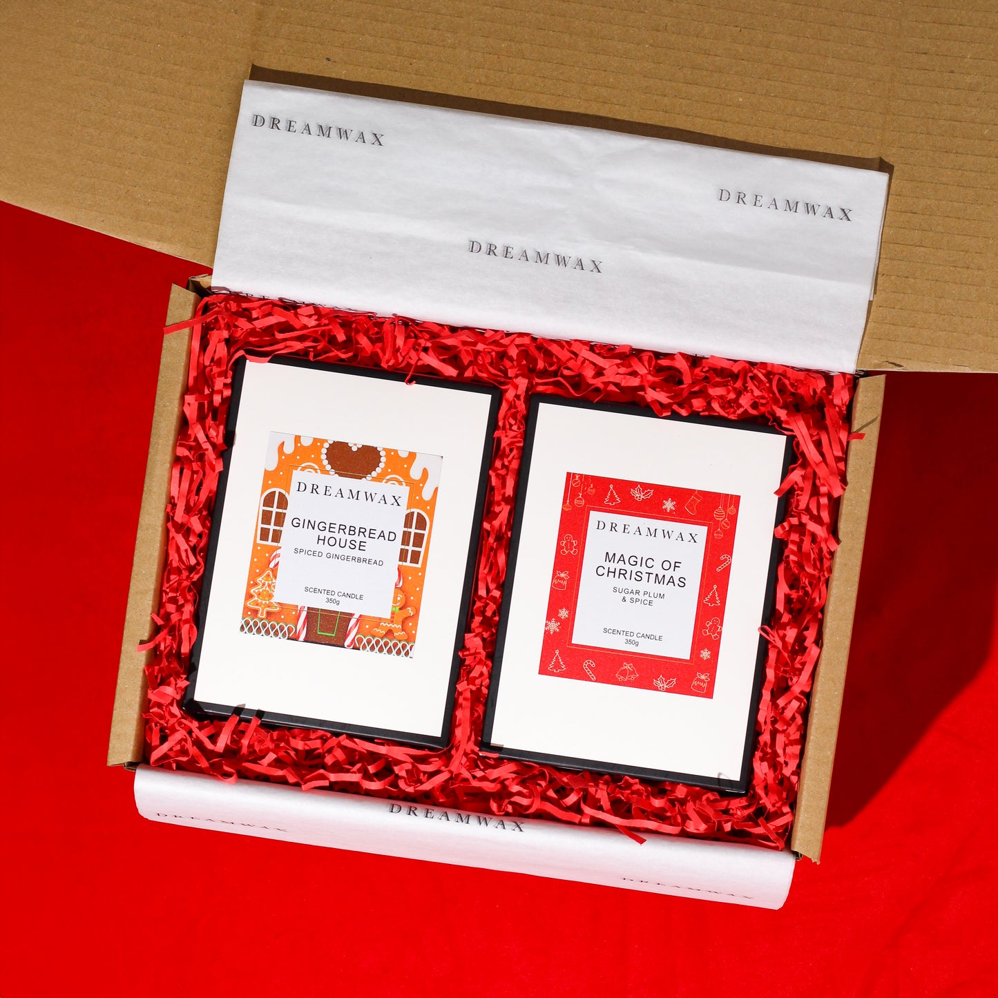 FESTIVE CHRISTMAS CANDLE DUO GIFT BOX