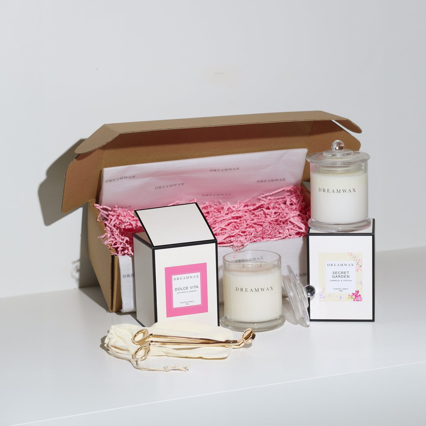 Saffron & Jasmine and Oakmoss & Freesia Deluxe Candle Duo Bundle Gift Set